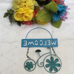 Bicycle. Hanging decorative metal bicycle.